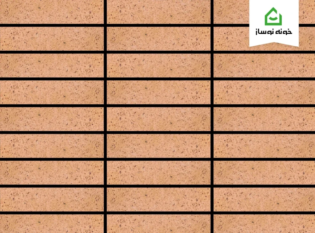 آجر نما نسوز شاموتی روشن کد P4 آذرشین