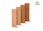 آجر نما نسوز شاموتی تیره کد p3+ آذرشین - تصویر 2